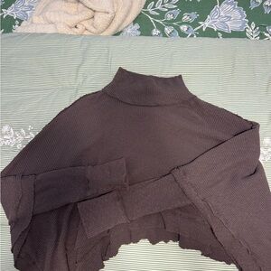 Women's Purple Turtleneck Sweater